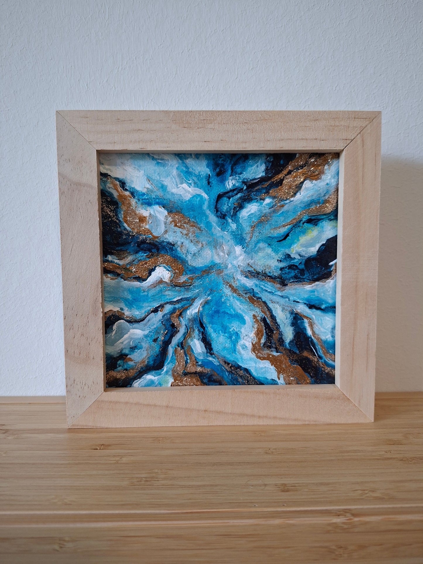 "Im Goldstrom" Original Acrylgemälde