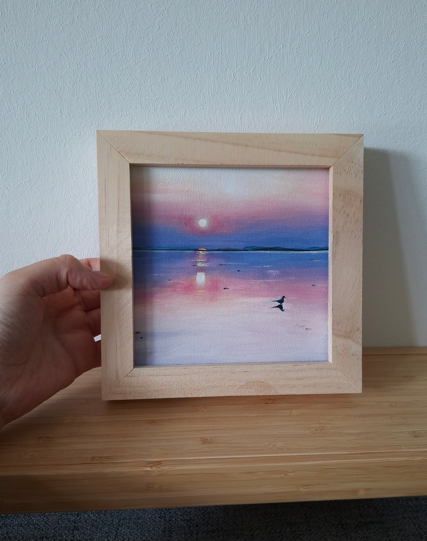 "pink sunset" Original Acrylgemälde