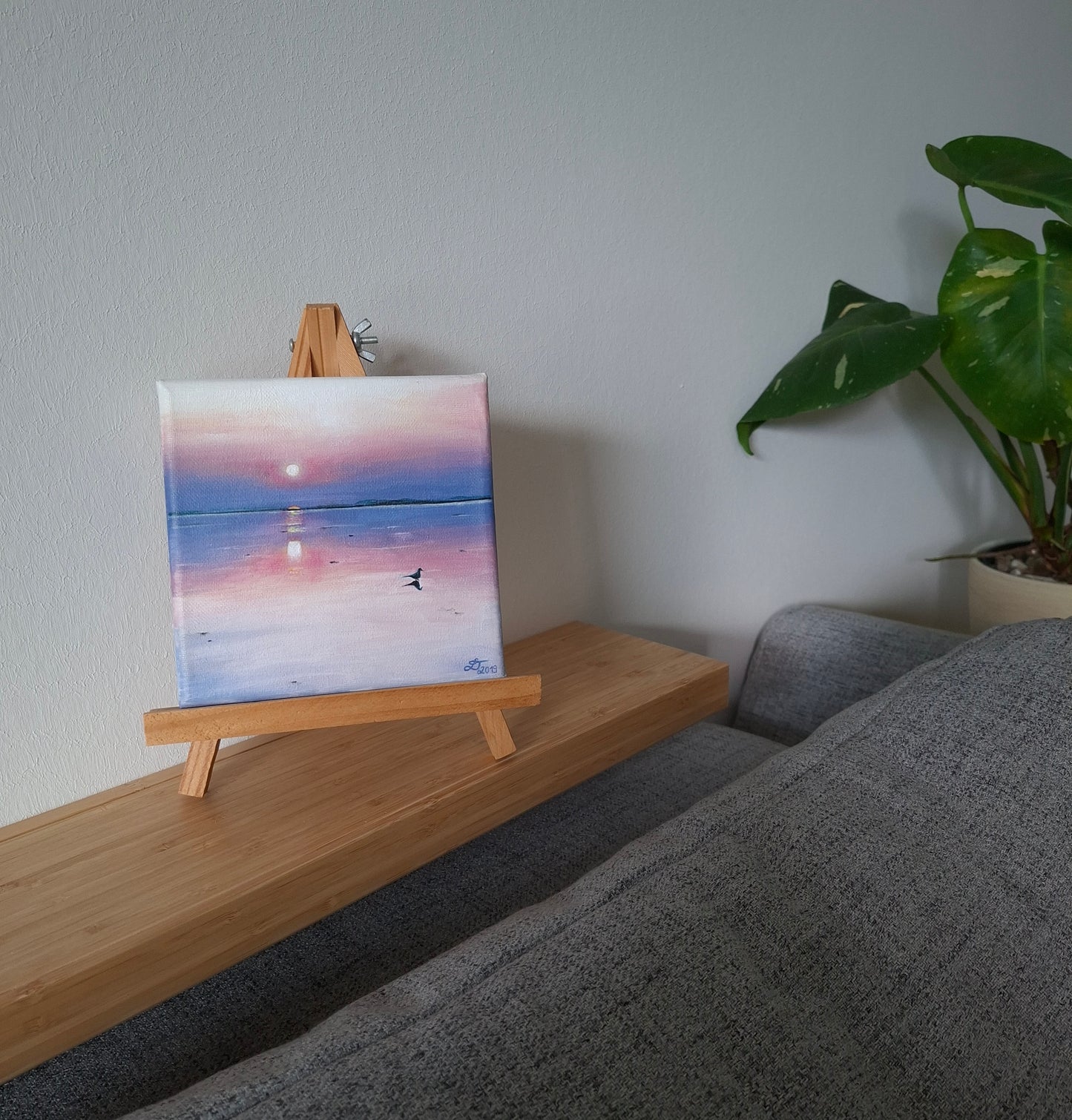 "pink sunset" Original Acrylgemälde