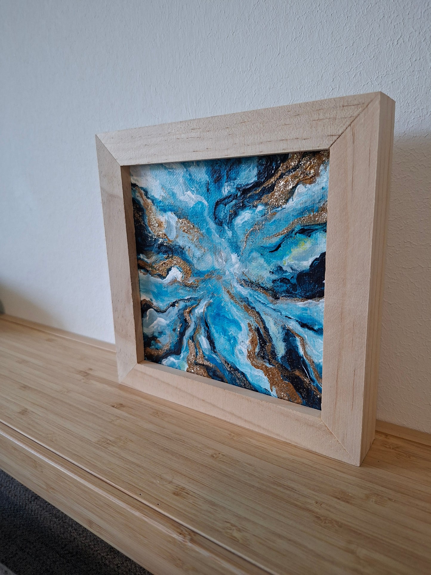 "Im Goldstrom" Original Acrylgemälde