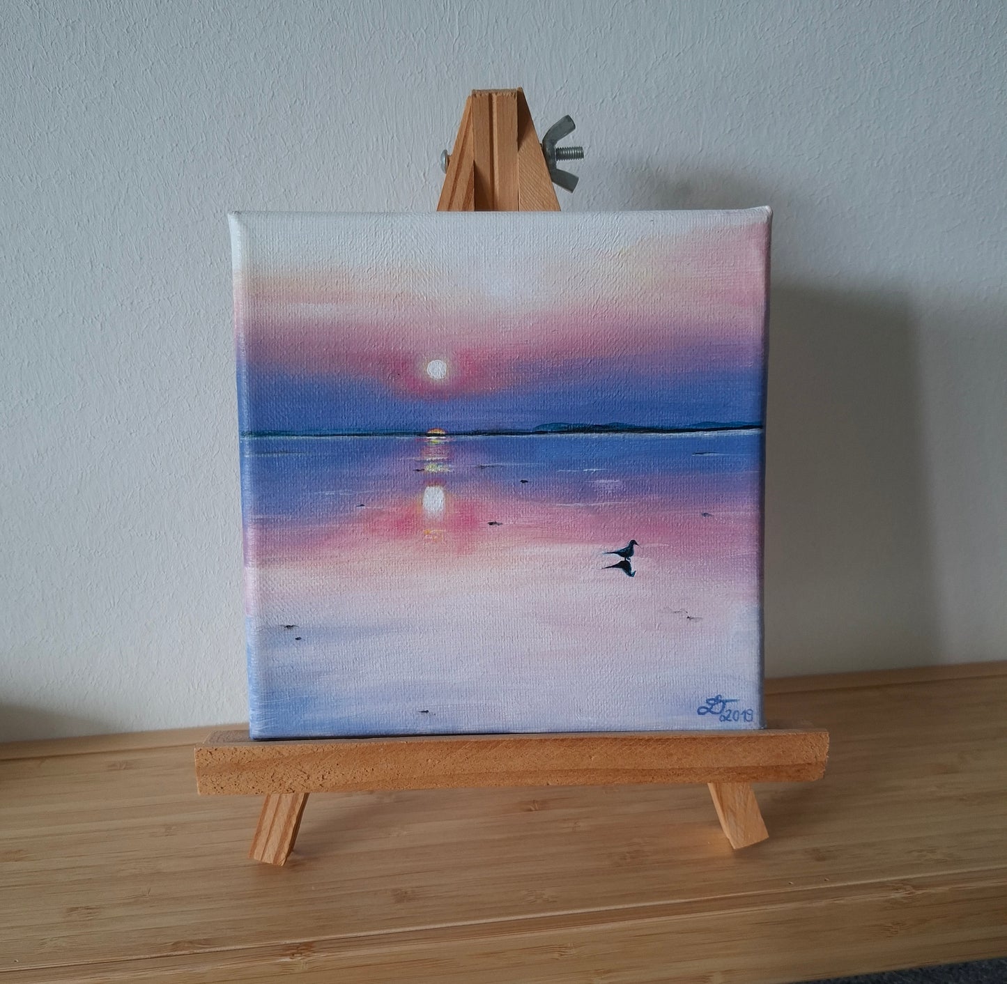 "pink sunset" Original Acrylgemälde