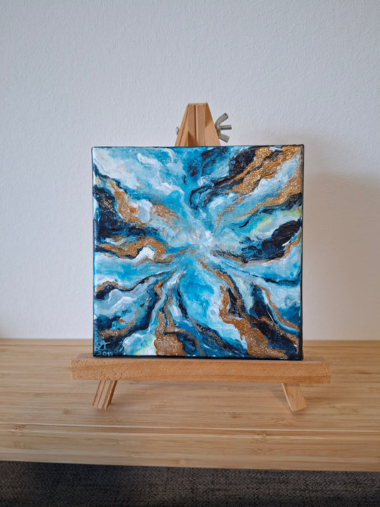 "Im Goldstrom" Original Acrylgemälde